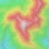 Mappa topografica Mount Amuyao, altitudine, rilievo