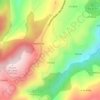 Mappa topografica Pozacas, altitudine, rilievo