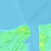 Mappa topografica Beach Lighthouse, altitudine, rilievo
