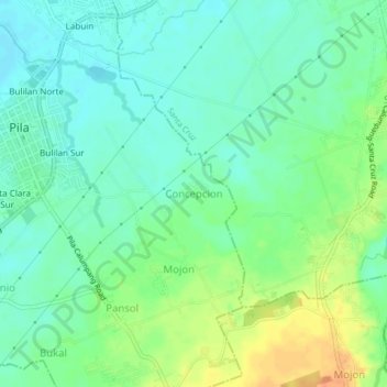 Mappa topografica Concepcion, altitudine, rilievo