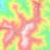 Mappa topografica Caliking, altitudine, rilievo