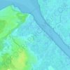 Mappa topografica Les Bolets, altitudine, rilievo