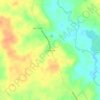 Mappa topografica Oak Grove, altitudine, rilievo
