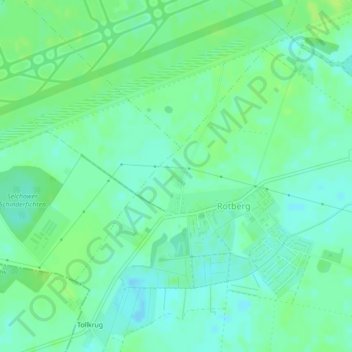 Mappa topografica Mühlenstraße, altitudine, rilievo