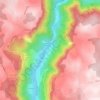 Mappa topografica Le Ménial, altitudine, rilievo