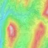 Mappa topografica Le Charpen, altitudine, rilievo