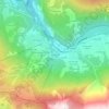 Mappa topografica Les Trabets, altitudine, rilievo
