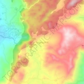 Mappa topografica Tagjaguimit, altitudine, rilievo