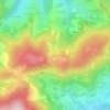 Mappa topografica Grange Rouet, altitudine, rilievo