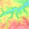 Mappa topografica Coët Bugat, altitudine, rilievo
