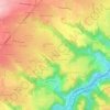 Mappa topografica Charentelas, altitudine, rilievo