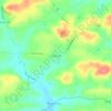 Mappa topografica Saegersville, altitudine, rilievo