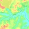 Mappa topografica Whittington, altitudine, rilievo