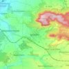 Mappa topografica Iphofen, altitudine, rilievo