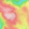 Mappa topografica Plateau de Pégrol, altitudine, rilievo