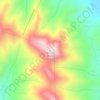 Mappa topografica Monte Maiori, altitudine, rilievo