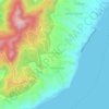 Mappa topografica Malimatoc I, altitudine, rilievo