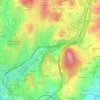 Mappa topografica A Ponte do Viso, altitudine, rilievo