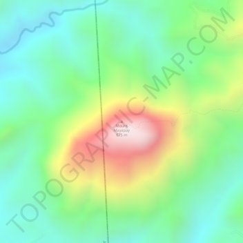 Mappa topografica Mount Mayapay, altitudine, rilievo