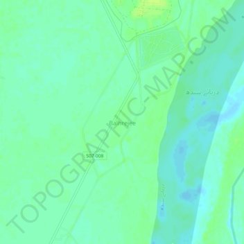 Mappa topografica Balhrejee, altitudine, rilievo