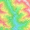 Mappa topografica Ferrate, altitudine, rilievo
