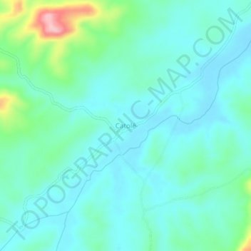 Mappa topografica Catolé, altitudine, rilievo
