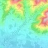Mappa topografica Candeglia, altitudine, rilievo