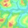 Mappa topografica Bakombo, altitudine, rilievo