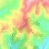 Mappa topografica Monte Fiore, altitudine, rilievo