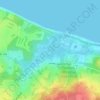 Mappa topografica Sunken Meadow, altitudine, rilievo