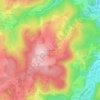 Mappa topografica Hyverneresse, altitudine, rilievo