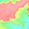 Mappa topografica Cornalvo, altitudine, rilievo