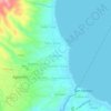 Mappa topografica Panhulan, altitudine, rilievo