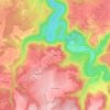 Mappa topografica Coëffe, altitudine, rilievo
