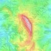 Mappa topografica Cà Caccio, altitudine, rilievo