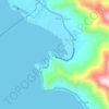 Mappa topografica Puntalinao, altitudine, rilievo