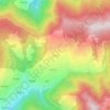 Mappa topografica Baghi, altitudine, rilievo
