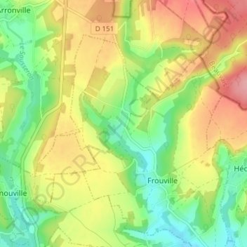 Mappa topografica Messelan, altitudine, rilievo