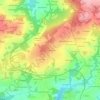 Mappa topografica Croix de Mission, altitudine, rilievo