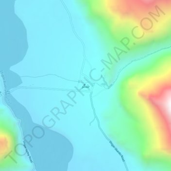 Mappa topografica Shigar, altitudine, rilievo