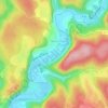 Mappa topografica Les Canabals, altitudine, rilievo