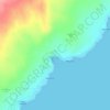 Mappa topografica Puāuāomahana, altitudine, rilievo