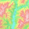 Mappa topografica چترال, altitudine, rilievo