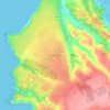 Mappa topografica Vale da Telha, altitudine, rilievo