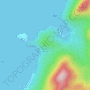 Mappa topografica Pico do Urubu, altitudine, rilievo
