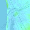 Mappa topografica Albinia, altitudine, rilievo