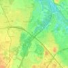Mappa topografica Saalbrück, altitudine, rilievo