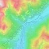 Mappa topografica Mazzin, altitudine, rilievo