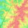 Mappa topografica Bryant, altitudine, rilievo