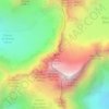 Mappa topografica Jumeaux des Écrins, altitudine, rilievo